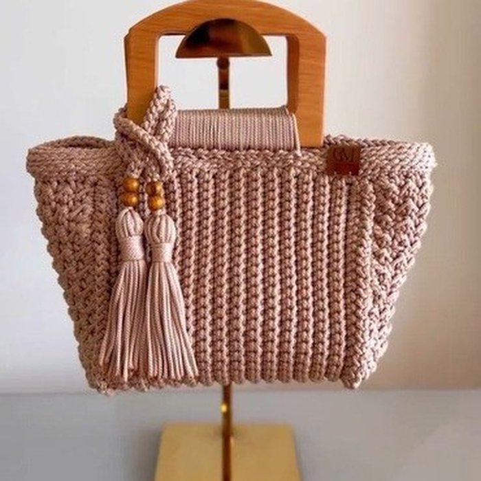 Bolsa Veneza de crochê