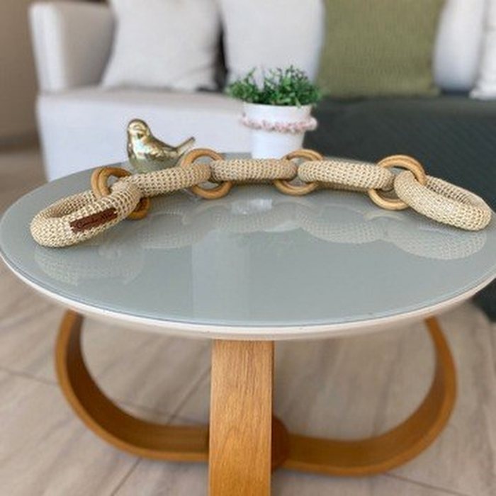 Colar de Mesa 002 de crochê